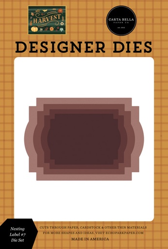 [CBHV380045] Harvest - Juego de Troqueles Grande de Etiquetas #7