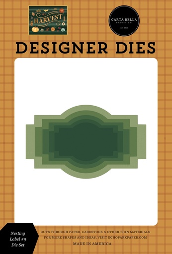[CBHV380047] Harvest - Juego de Troqueles Grande de Etiquetas #9.