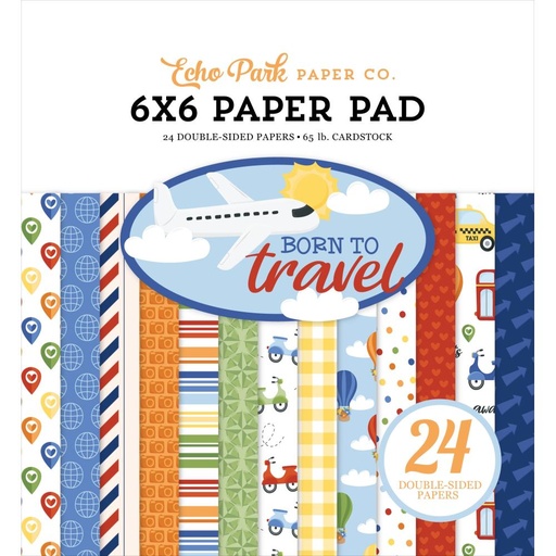 [BTT425023] Born to Travel - Echo Park - Papeles Premium de Colección 6x6