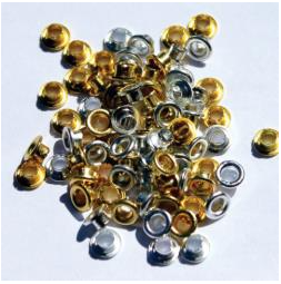 [251615] Eyelet Outlet Quicklets Round Metalic